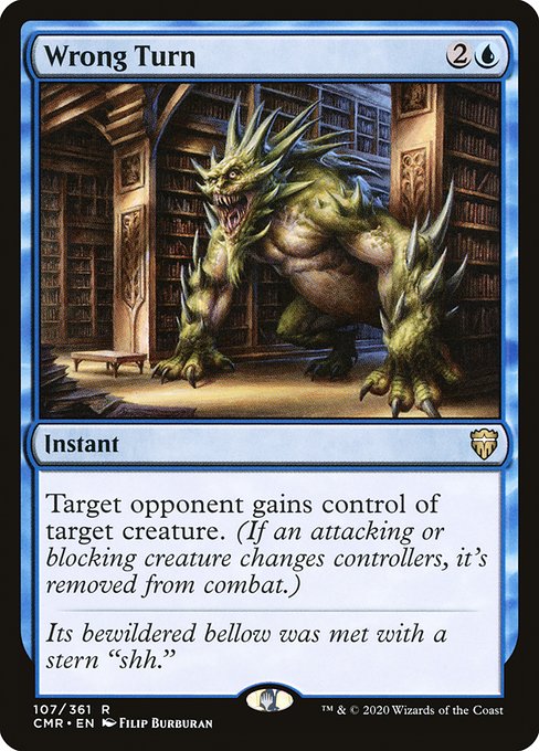 Commander Legends - 107 - Wrong Turn - Rare - U - Foil