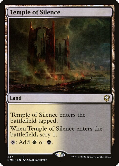 Dominaria United Commander - 237 - Temple of Silence - Rare - C - Non-foil