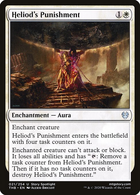 Theros Beyond Death - 21 - Heliod's Punishment - Uncommon - W - Non-foil