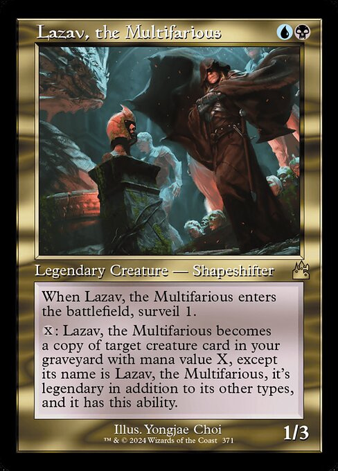 Ravnica Remastered - 371 - Lazav, the Multifarious - Rare - UB - Foil
