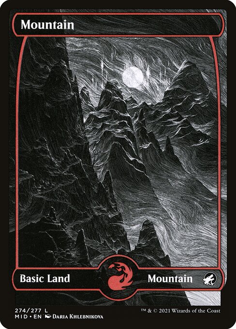 Innistrad: Midnight Hunt - 274 - Mountain - Common - C - Foil