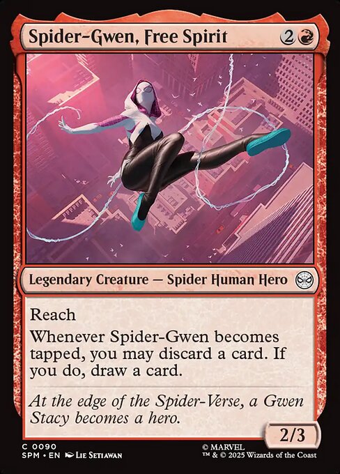 Marvel's Spider-Man - 90 - Spider-Gwen, Free Spirit - Common - R - Non-foil