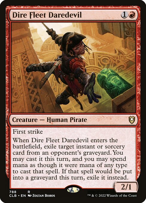 Commander Legends: Battle for Baldur's Gate - 788 - Dire Fleet Daredevil - Rare - R - Non-foil