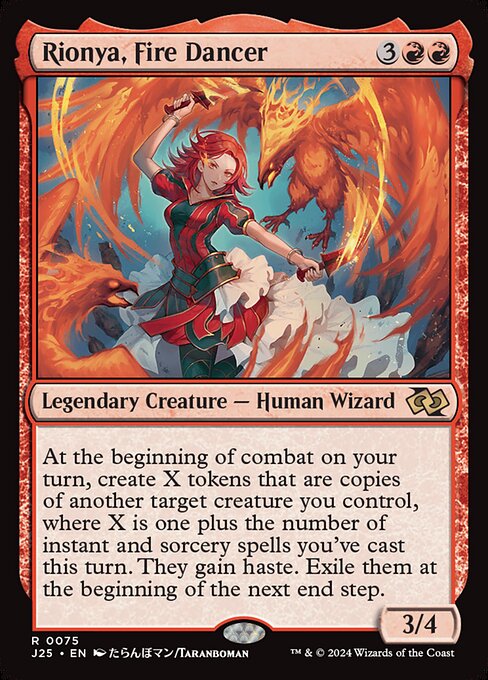 Foundations Jumpstart - 75 - Rionya, Fire Dancer - Rare - R - Non-foil