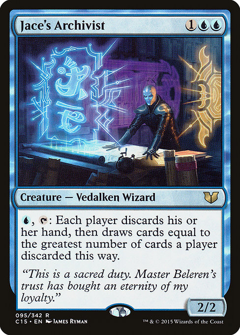 Commander 2015 - 95 - Jace's Archivist - Rare - U - Non-foil