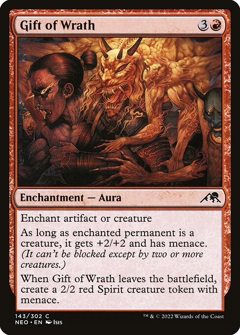 Kamigawa: Neon Dynasty - 143 - Gift of Wrath - Common - R - Non-foil