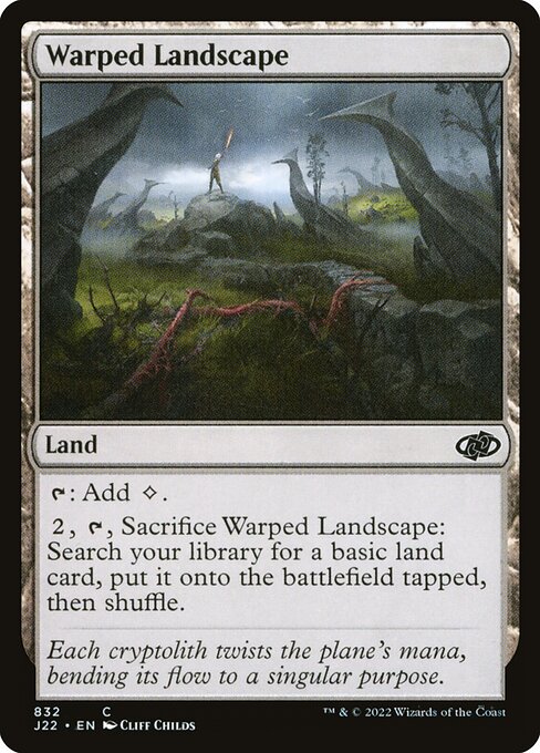 Jumpstart 2022 - 832 - Warped Landscape - Common - C - Non-foil
