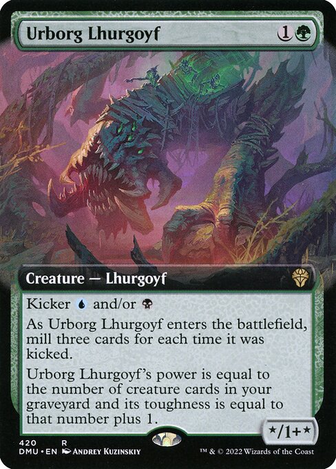 Dominaria United - 420 - Urborg Lhurgoyf - Rare - G - Foil