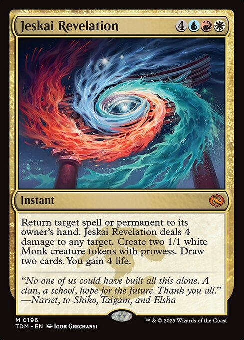 Tarkir: Dragonstorm - 196 - Jeskai Revelation - Mythic - Multi - Foil