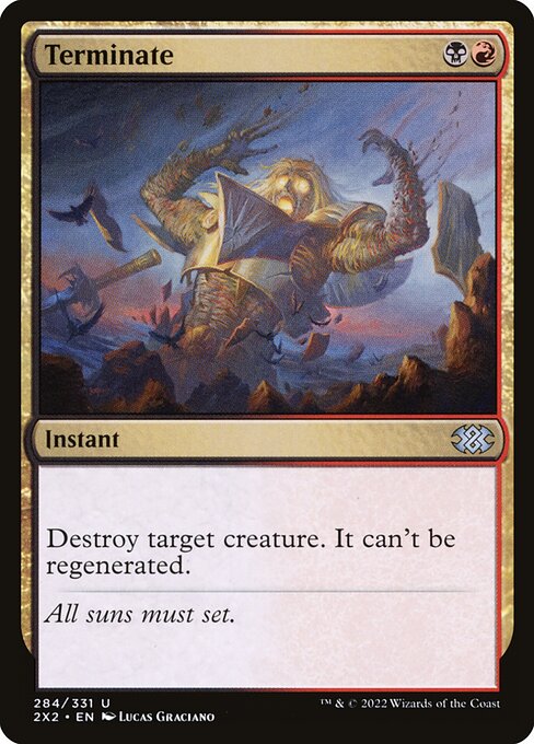 Double Masters 2022 - 284 - Terminate - Uncommon - BR - Non-foil