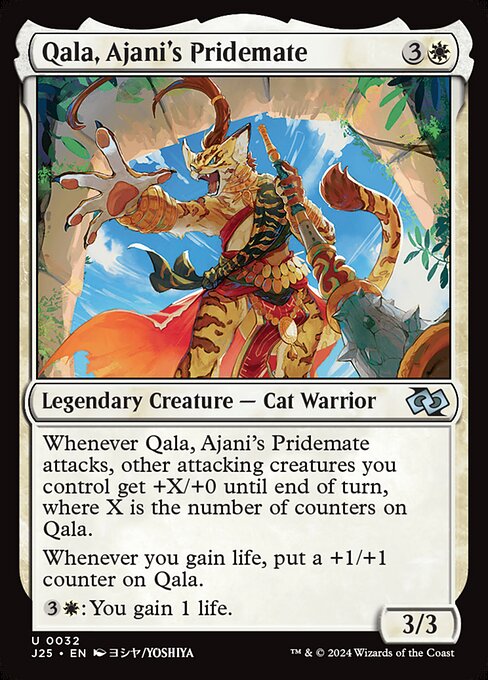 Foundations Jumpstart - 32 - Qala, Ajani's Pridemate - Uncommon - W - Non-foil