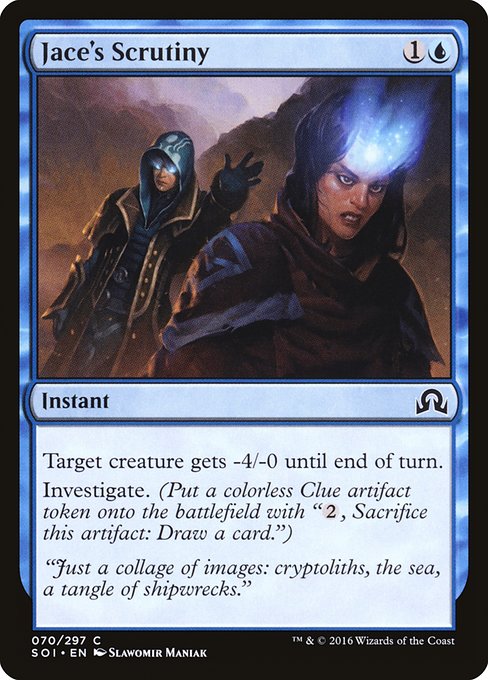 Shadows over Innistrad - 70 - Jace's Scrutiny - Common - U - Non-foil