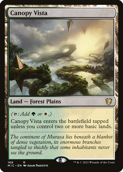 Midnight Hunt Commander - 168 - Canopy Vista - Rare - C - Non-foil
