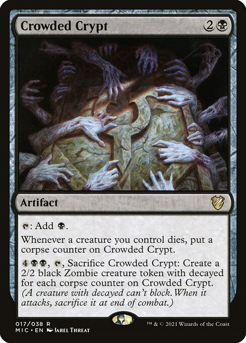 Midnight Hunt Commander - 17 - Crowded Crypt - Rare - B - Non-foil