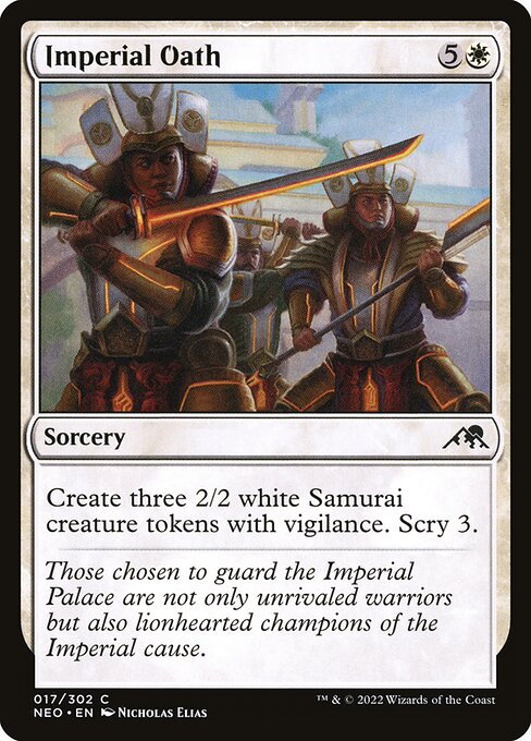Kamigawa: Neon Dynasty - 17 - Imperial Oath - Common - W - Non-foil
