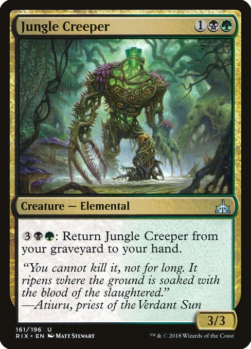 Rivals of Ixalan - 161 - Jungle Creeper - Uncommon - BG - Non-foil