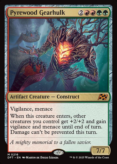 Aetherdrift - 216 - Pyrewood Gearhulk - Mythic - RG - Non-foil