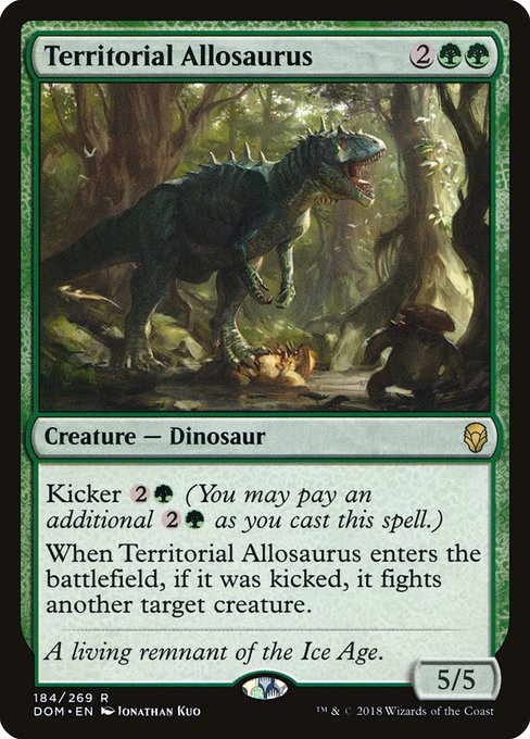 Dominaria - 184 - Territorial Allosaurus - Rare - G - Non-foil