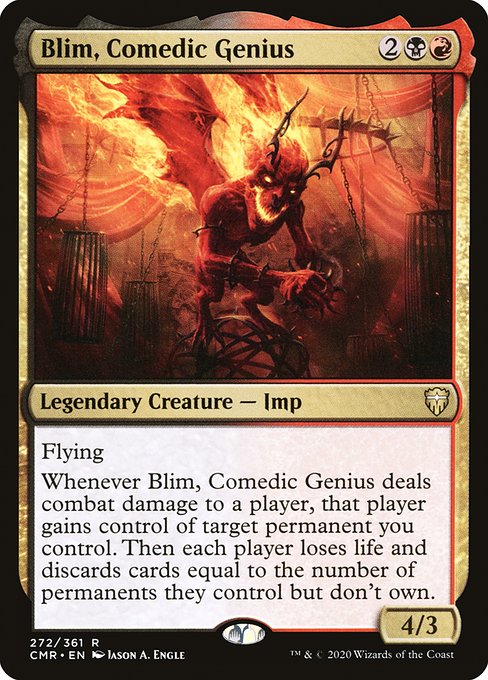 Commander Legends - 272 - Blim, Comedic Genius - Rare - BR - Non-foil