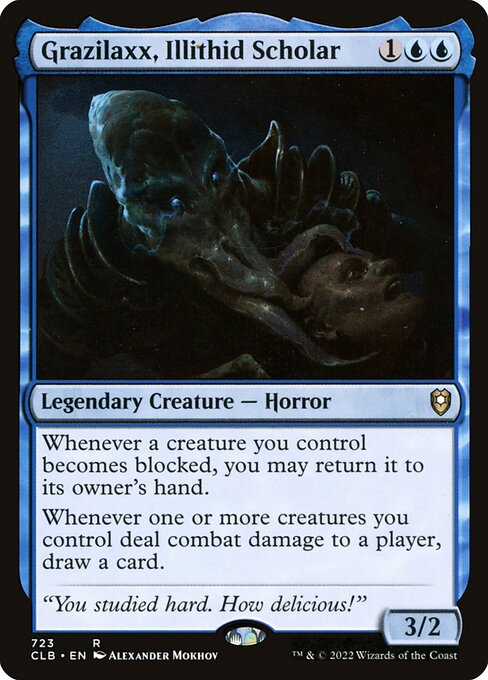 Commander Legends: Battle for Baldur's Gate - 723 - Grazilaxx, Illithid Scholar - Rare - U - Non-foil