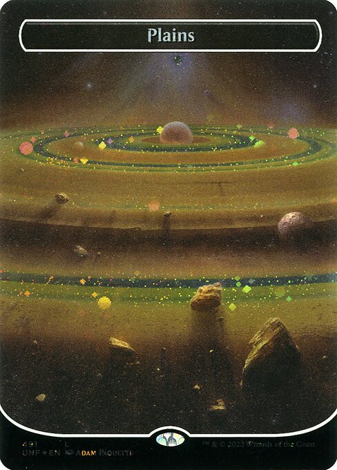 Unfinity - 491 - Plains - Common - C - Galaxy Foil
