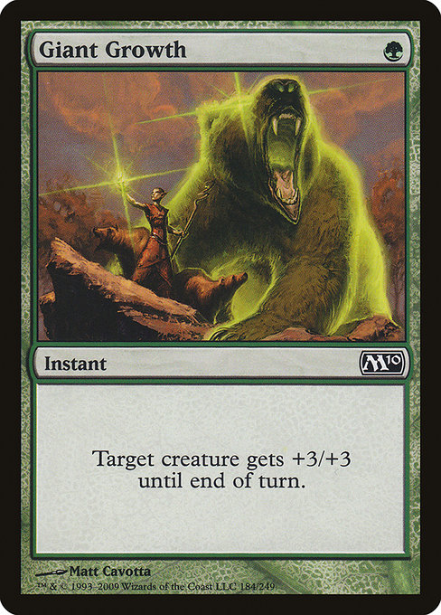 Magic 2010 - 184 - Giant Growth - Common - G - Non-foil