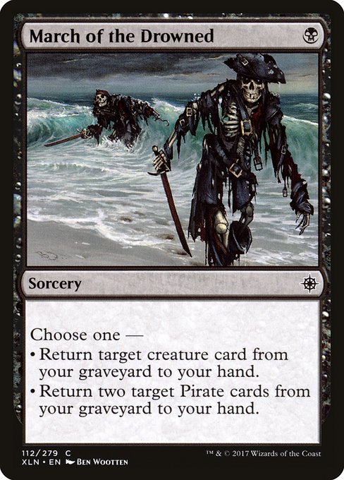 Ixalan - 112 - March of the Drowned - Common - B - Non-foil