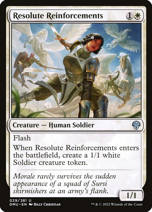 Dominaria United - 29 - Resolute Reinforcements - Uncommon - W - Non-foil