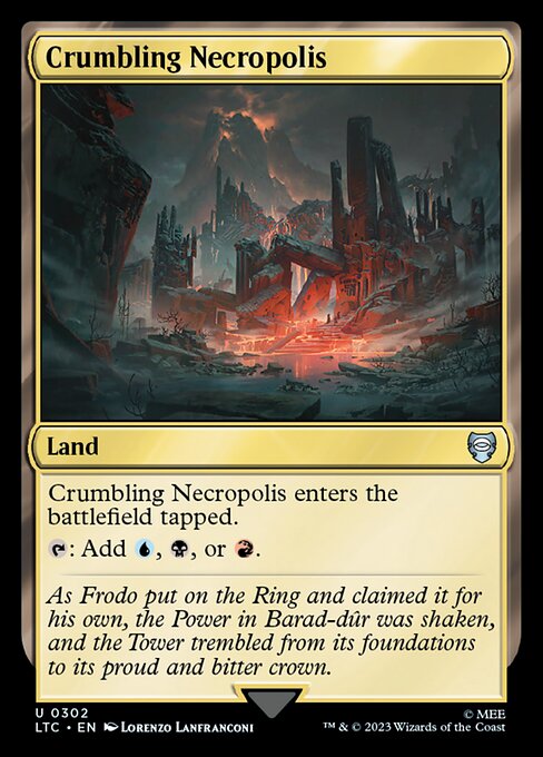 Tales of Middle-earth Commander - 302 - Crumbling Necropolis - Uncommon - C - Non-foil