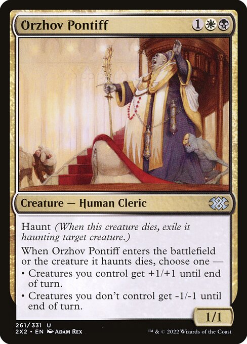 Double Masters 2022 - 261 - Orzhov Pontiff - Uncommon - WB - Non-foil