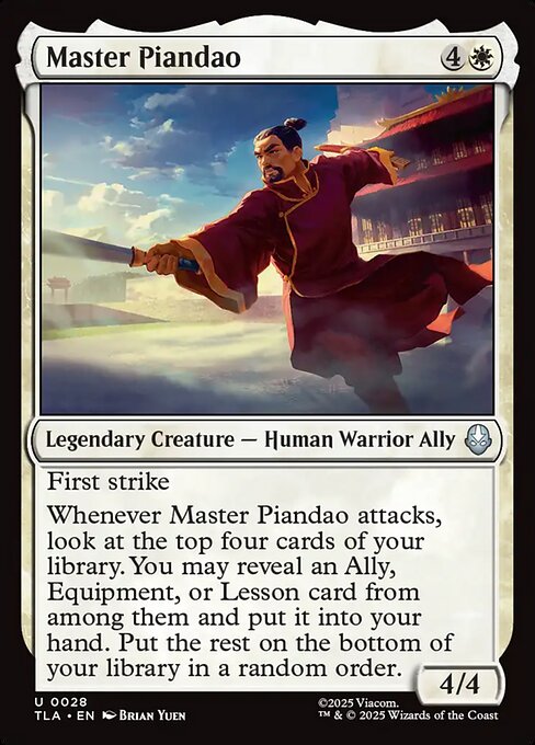 Avatar: The Last Airbender - 28 - Master Piandao - Uncommon - W - Non-foil