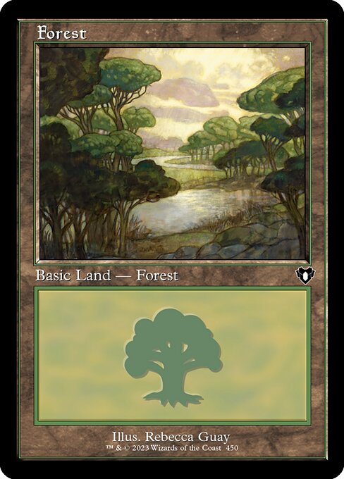 Commander Masters - 450 - Forest - Common - C - Foil