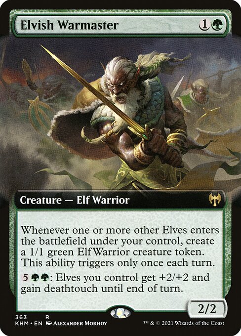 Kaldheim - 363 - Elvish Warmaster - Rare - G - Non-foil