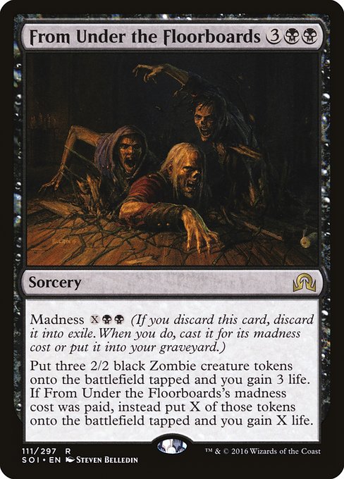 Shadows over Innistrad - 111 - From Under the Floorboards - Rare - B - Non-foil