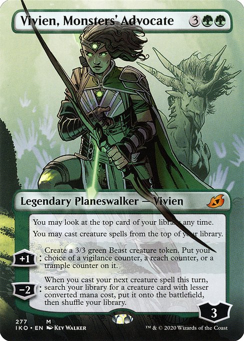 Ikoria: Lair of Behemoths - 277 - Vivien, Monsters' Advocate - Mythic - G - Foil