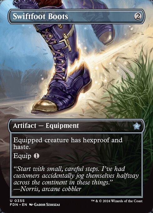 Foundations - 355 - Swiftfoot Boots - Uncommon - C - Foil