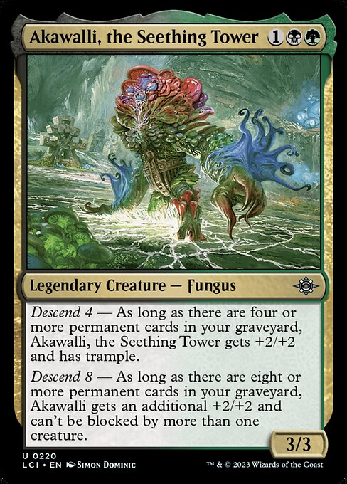 The Lost Caverns of Ixalan - 220 - Akawalli, the Seething Tower - Uncommon - BG - Non-foil
