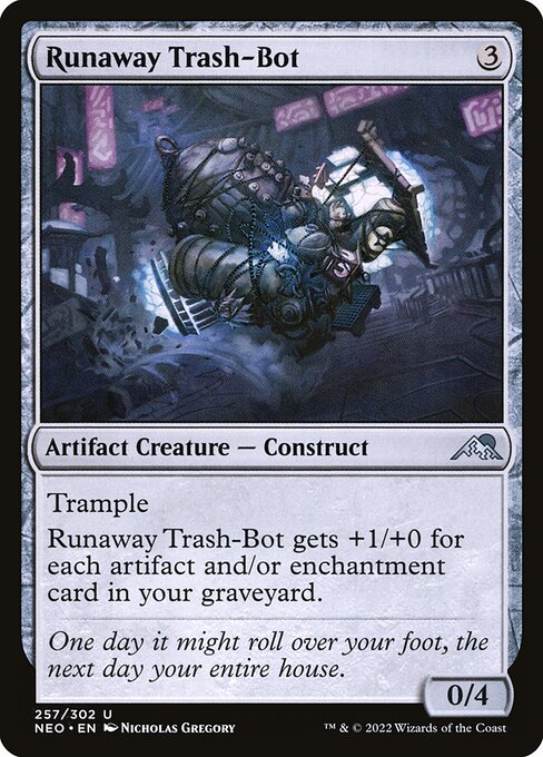 Kamigawa: Neon Dynasty - 257 - Runaway Trash-Bot - Uncommon - C - Non-foil