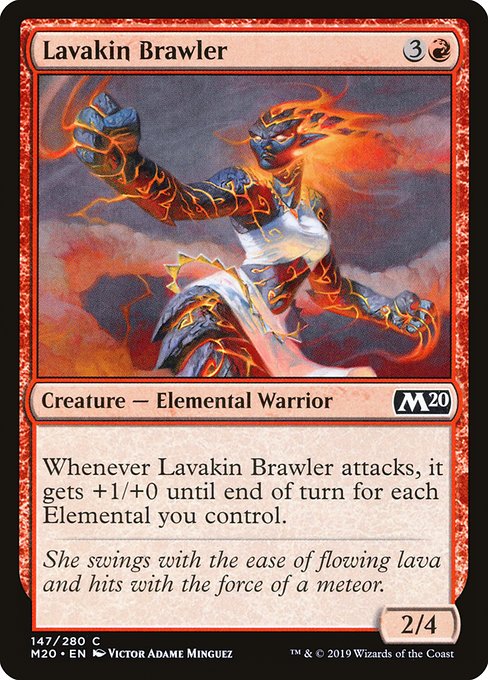 Core Set 2020 - 147 - Lavakin Brawler - Common - R - Foil
