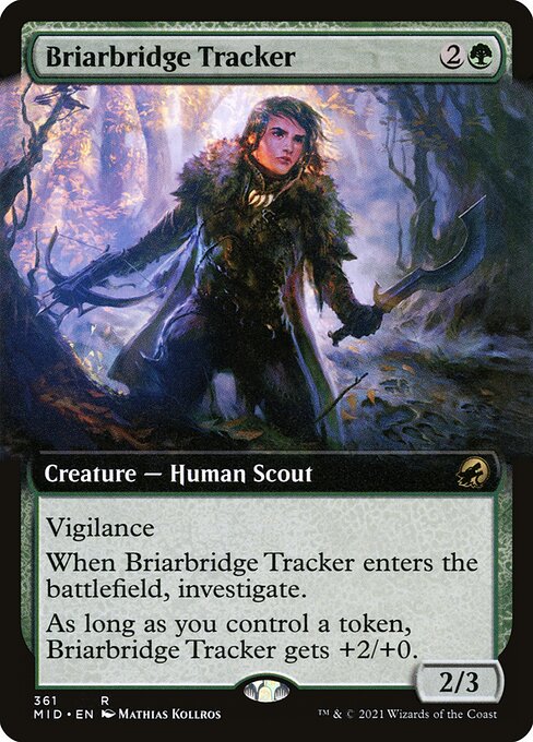 Innistrad: Midnight Hunt - 361 - Briarbridge Tracker - Rare - G - Foil