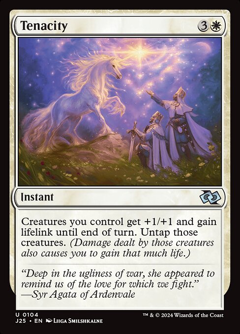 Foundations Jumpstart - 104 - Tenacity - Uncommon - W - Non-foil