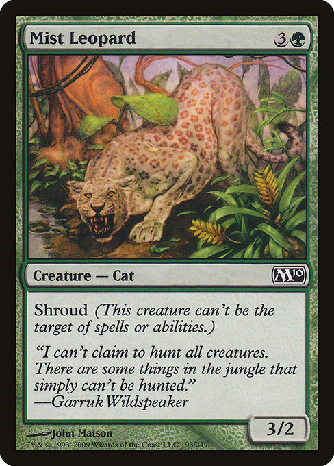 Magic 2010 - 193 - Mist Leopard - Common - G - Non-foil
