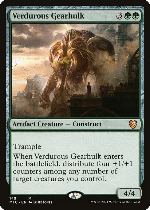 Midnight Hunt Commander - 145 - Verdurous Gearhulk - Mythic - G - Non-foil