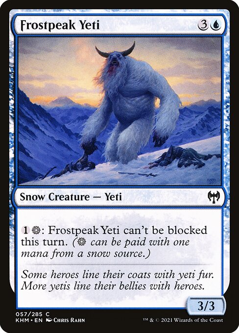 Kaldheim - 57 - Frostpeak Yeti - Common - U - Foil