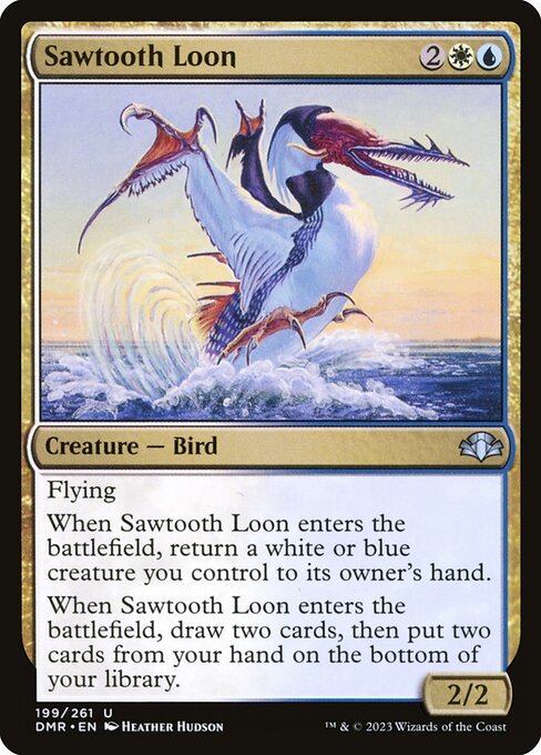 Dominaria Remastered - 199 - Sawtooth Loon - Uncommon - WU - Non-foil