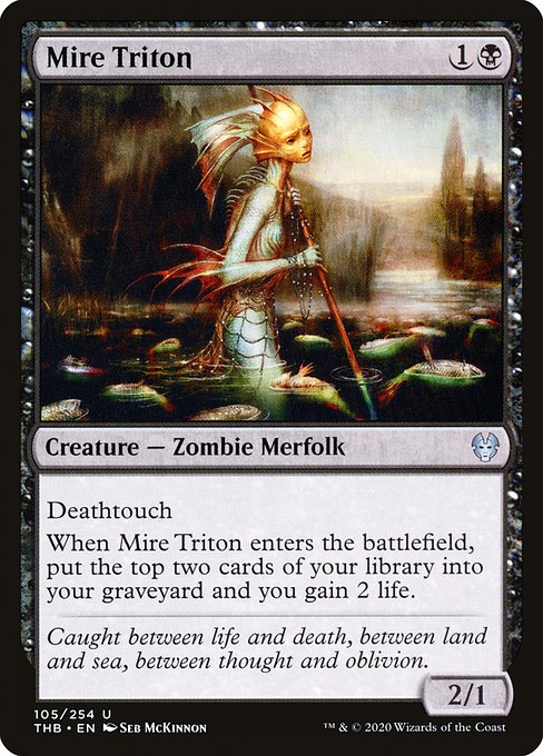 Theros Beyond Death - 105 - Mire Triton - Uncommon - B - Non-foil