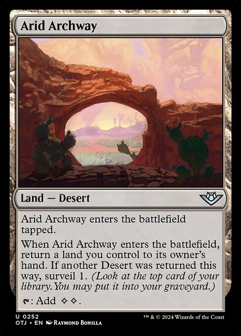 Outlaws of Thunder Junction - 252 - Arid Archway - Uncommon - C - Non-foil