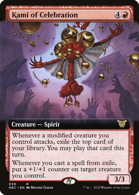 Neon Dynasty Commander - 59 - Kami of Celebration - Rare - R - Non-foil