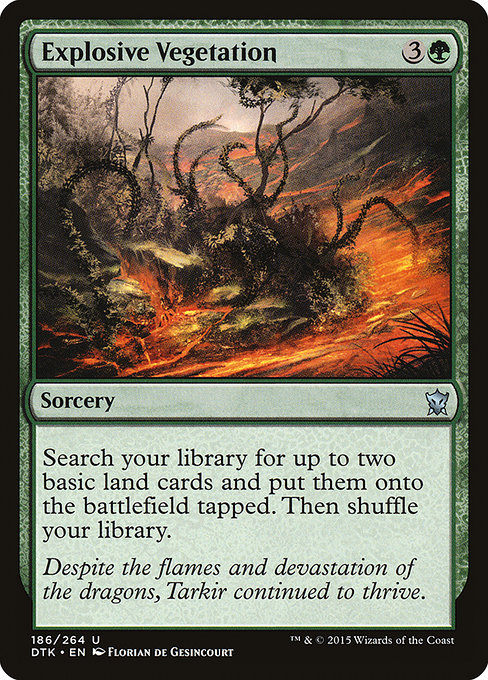 Dragons of Tarkir - 186 - Explosive Vegetation - Uncommon - G - Non-foil