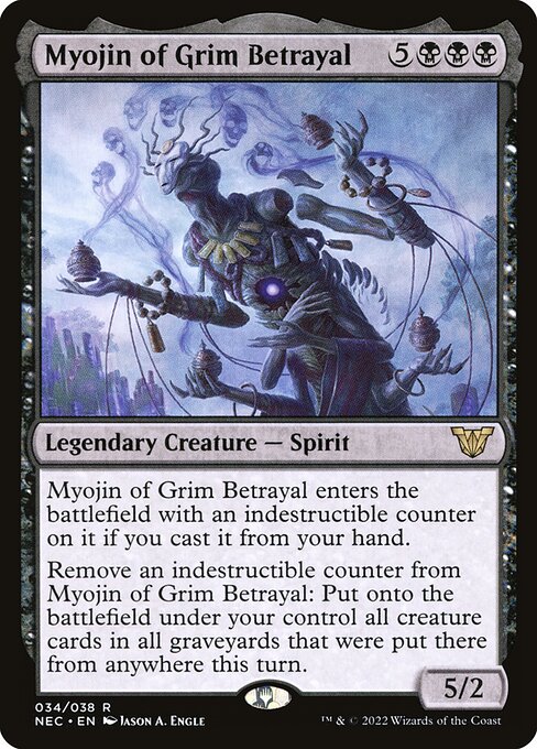 Neon Dynasty Commander - 34 - Myojin of Grim Betrayal - Rare - B - Non-foil